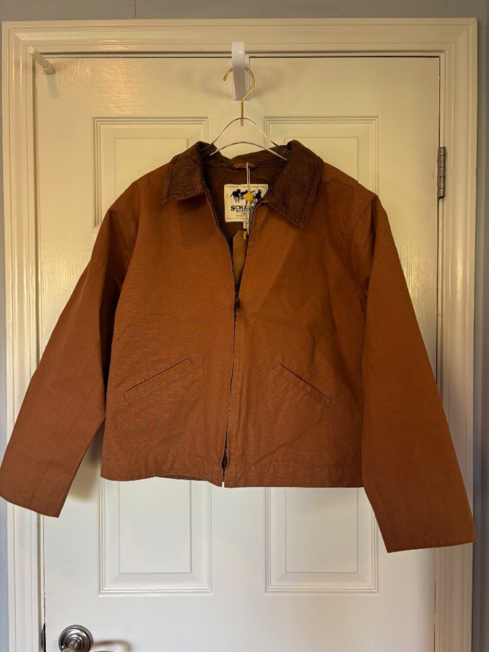 Schaefer Outfitter Canvas Ranch Jacket Brown Quilted Lined M NWT